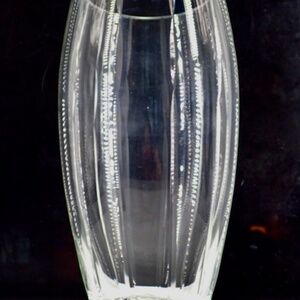 Marquis by Waterford Clear Crystal Flower Vase 11" tall 5" diameter